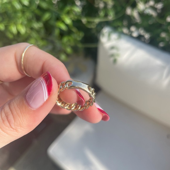 David Yurman 18k Belmont Curb Link Band Ring - Picture 3 of 4